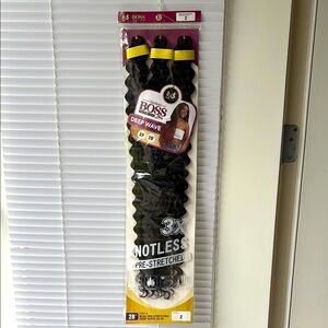 Boss Black Curly Hair Extensions Wigs